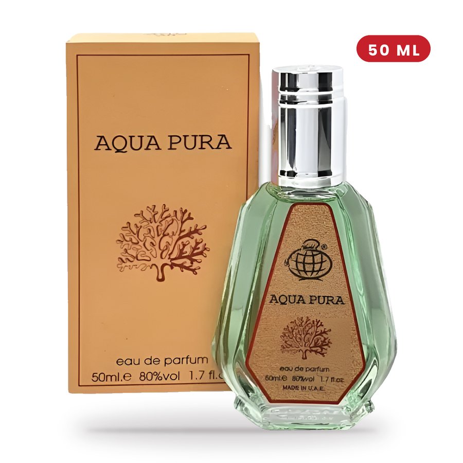Aqua Pura by FRAGRANCE WORLD 50ml Eau de Parfum perfume wholesale UK